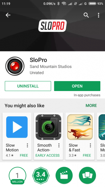 Apps for slow motion video